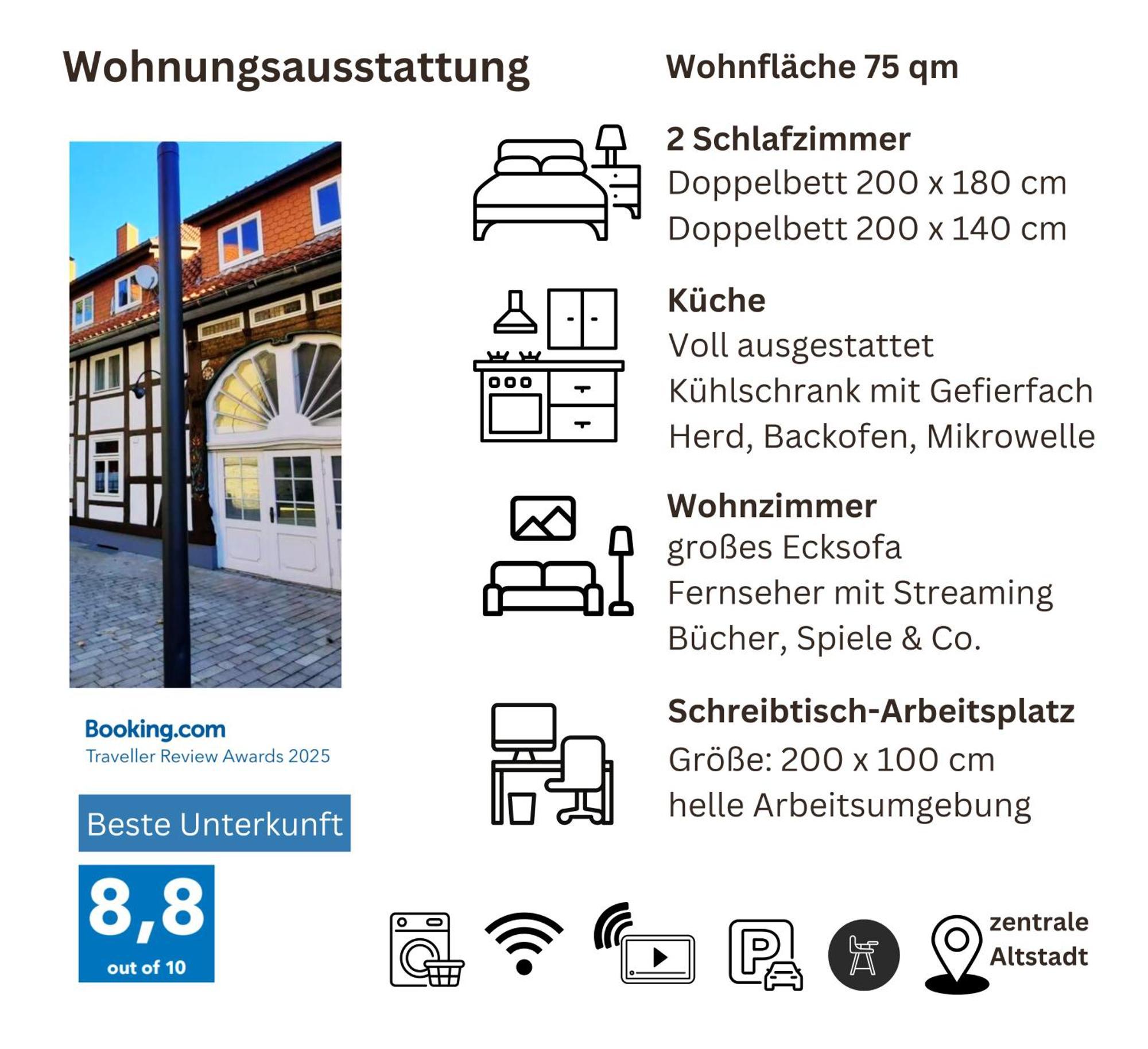 'Bright 1' Innenstadtlage, Ruhige, Schoene, Helle 3Zkb Wlan Herford Luaran gambar